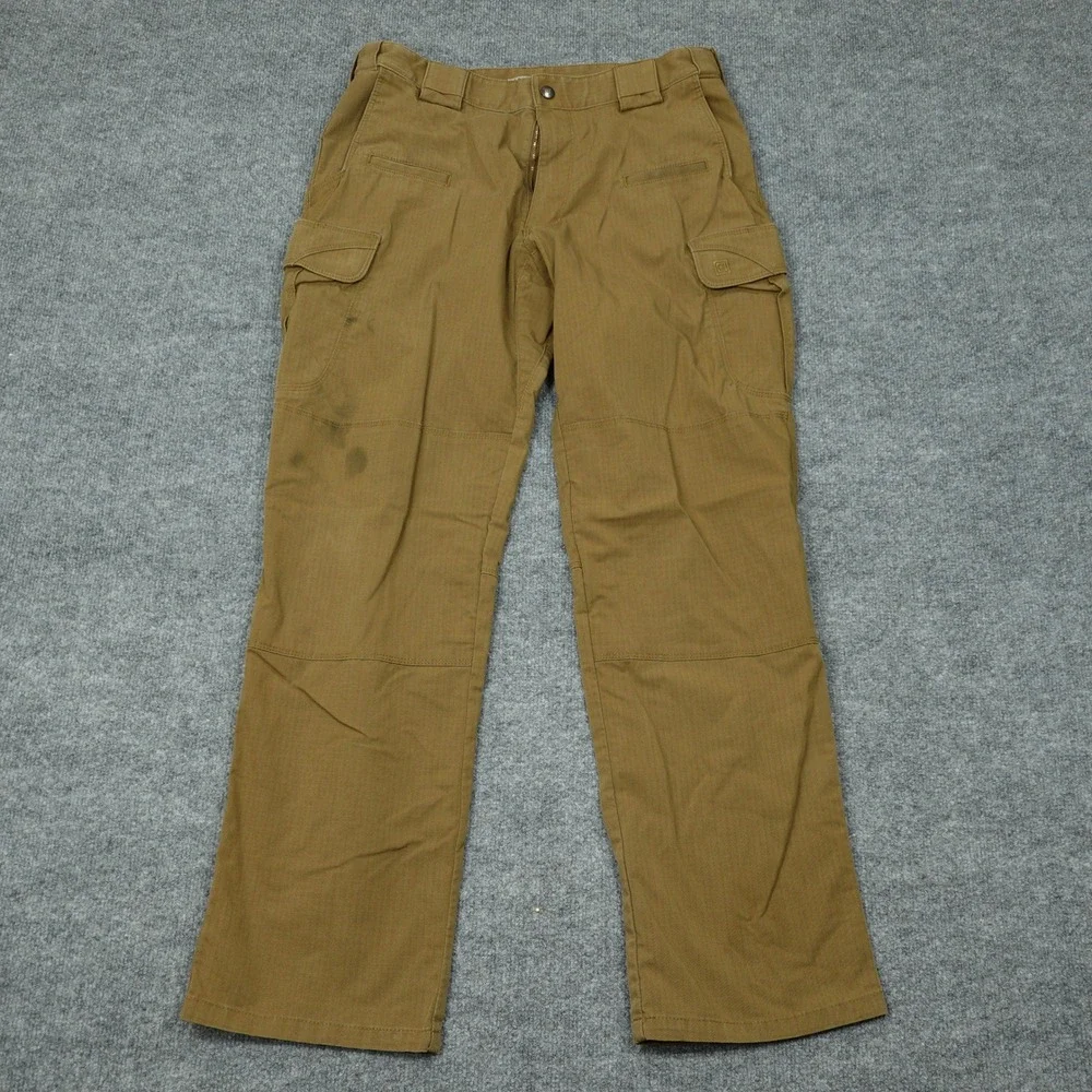 5.11 Tactical Pants Mens 34x32 Brown Stryke Flex-Tac Ripstop Cargo Workwear